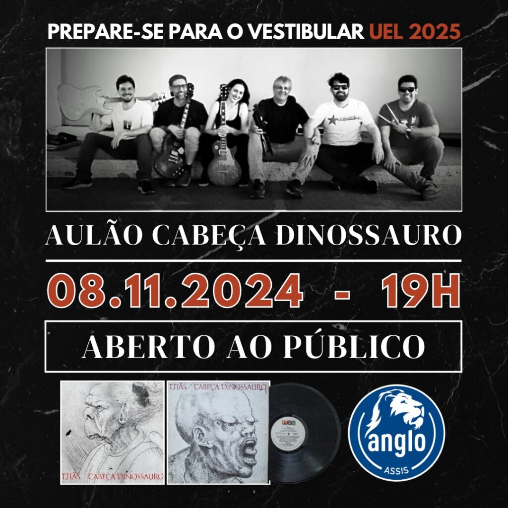 Não perca essa oportunidade única! Garanta sua vaga no "Aulão Cabeça Dinossauro" e prepare-se de forma inovadora para o Vestibular UEL 2025.